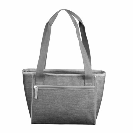 MOMENT-IN-TIME Plain Charcoal Crosshatch Cooler Tote Bag Holds for 16 Cans MO3039856